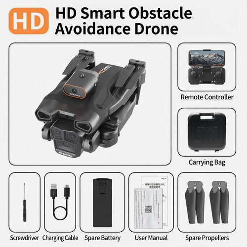 H12 Drone with Three-Sided Obstacle Avoidance, Remote Control