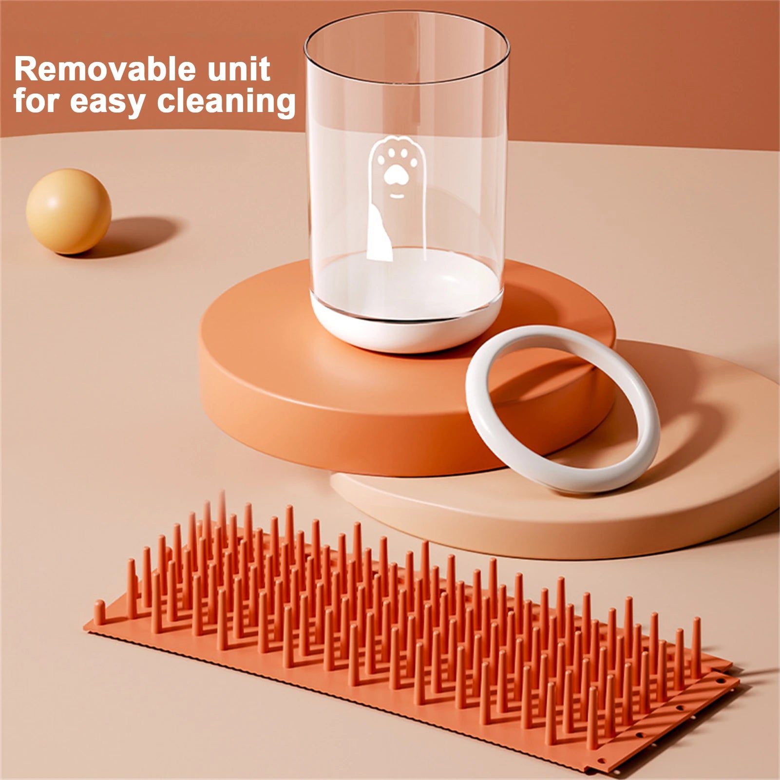 Zavlo Dog Paw Cleaner twist-and-clean cup in use