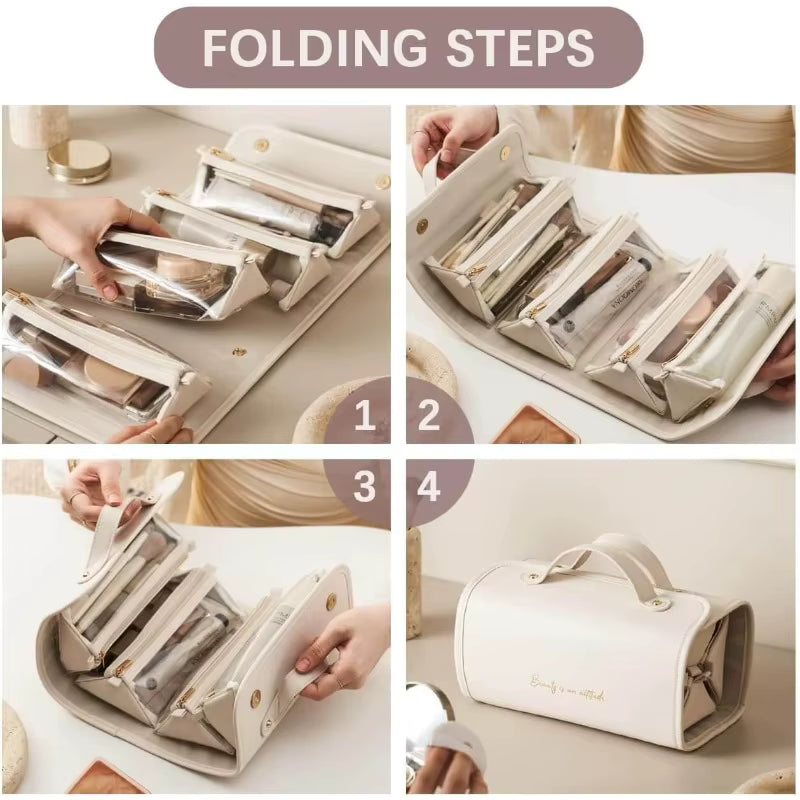 Zavlo Travel Toiletry Bag waterproof wipe-clean lining