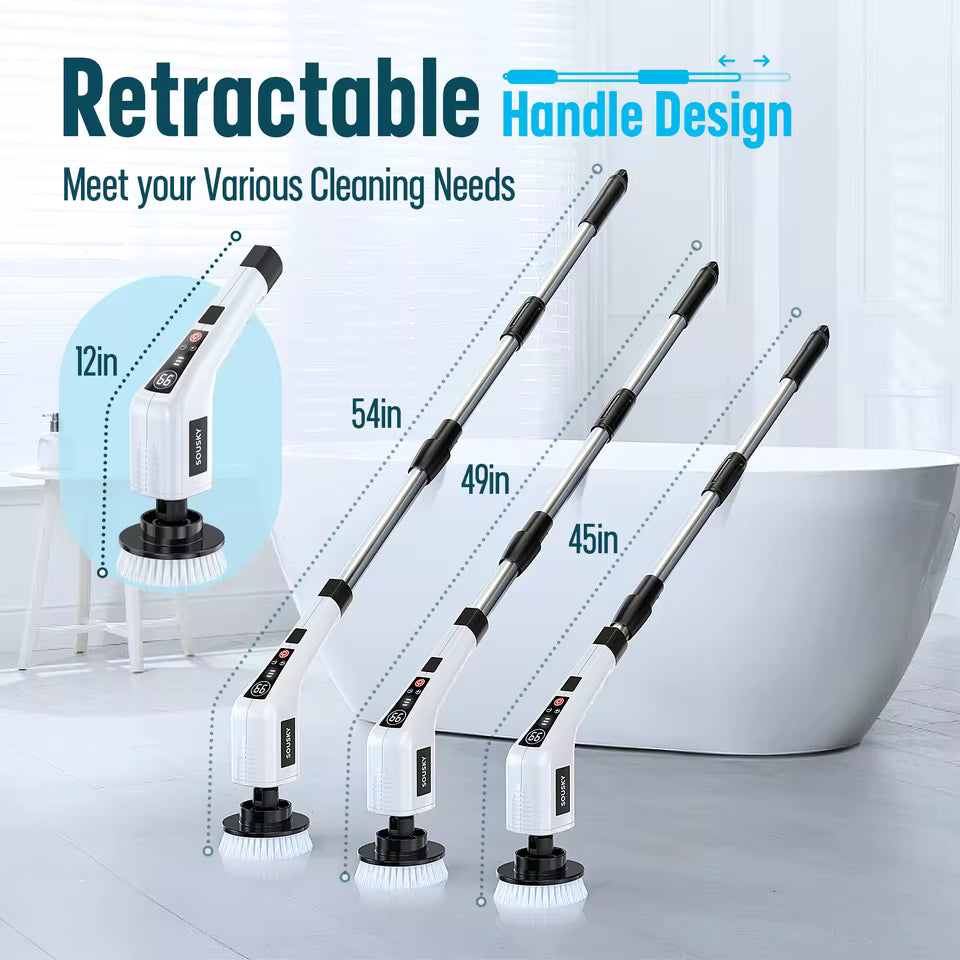 Zavlo Spin Scrubber extendable telescopic arm in use