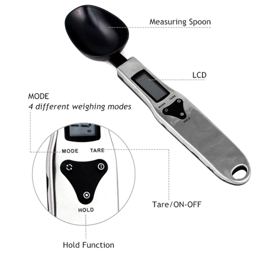 Digital Measuring Spoon Scale — Gram-Accurate Scoop for Baking & Coffee