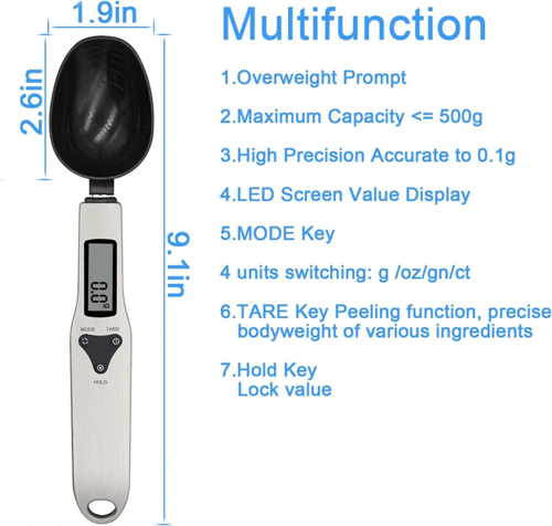 Digital Measuring Spoon Scale — Gram-Accurate Scoop for Baking & Coffee