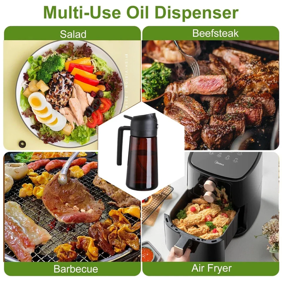 2-in-1 Olive Oil Sprayer & Dispenser